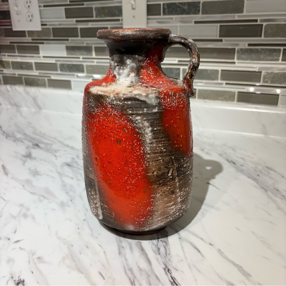 Carstens Tönnieshof Fat Lava Vase 7065- 25 West Germany 70s MCM Modernist - Picture 6 of 14